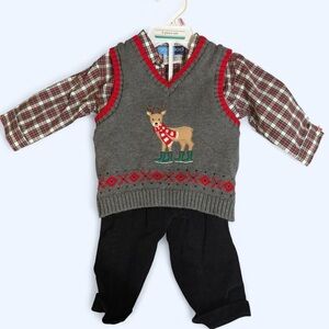 Good Lad Gray and Red Kids Matching Set